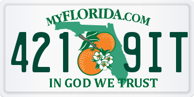 FL license plate 4219IT