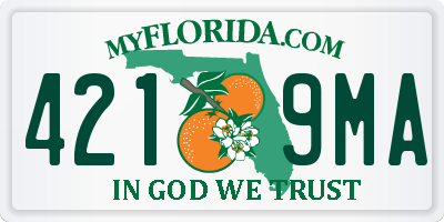 FL license plate 4219MA