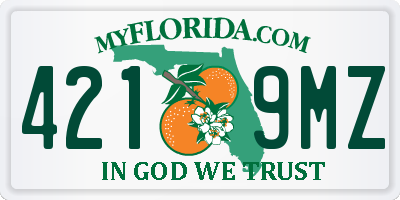 FL license plate 4219MZ