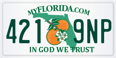 FL license plate 4219NP