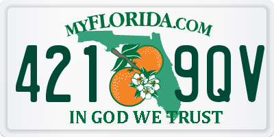 FL license plate 4219QV