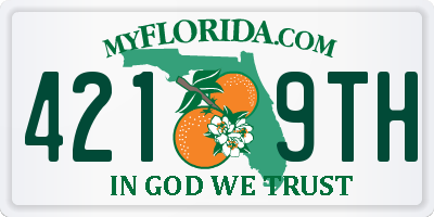 FL license plate 4219TH