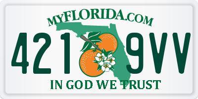 FL license plate 4219VV