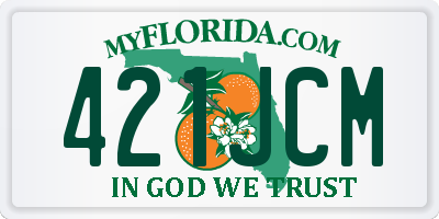 FL license plate 421JCM