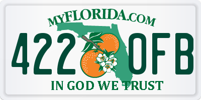 FL license plate 4220FB