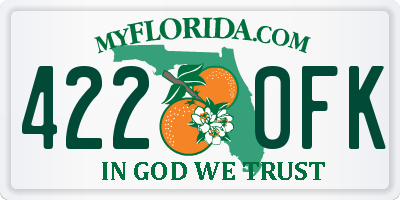 FL license plate 4220FK