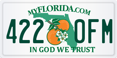 FL license plate 4220FM