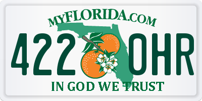 FL license plate 4220HR