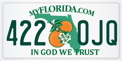 FL license plate 4220JQ