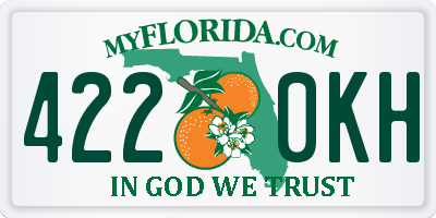 FL license plate 4220KH
