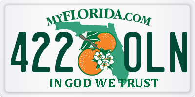 FL license plate 4220LN
