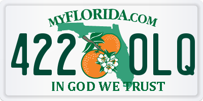 FL license plate 4220LQ