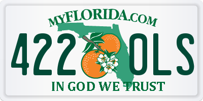 FL license plate 4220LS