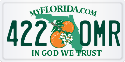 FL license plate 4220MR