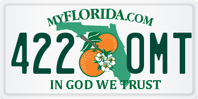 FL license plate 4220MT