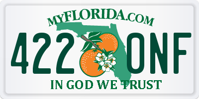FL license plate 4220NF