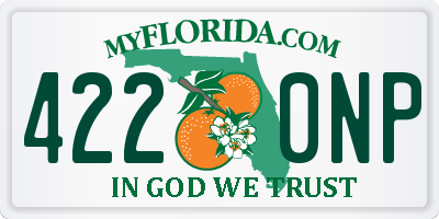 FL license plate 4220NP