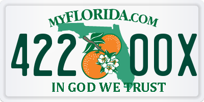 FL license plate 4220OX