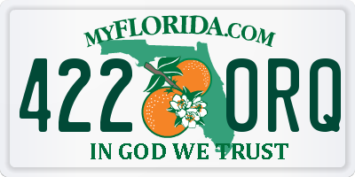 FL license plate 4220RQ