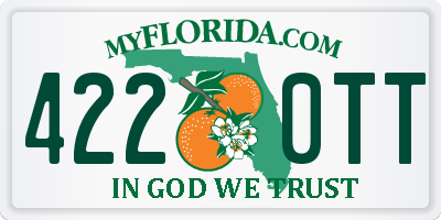 FL license plate 4220TT