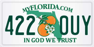 FL license plate 4220UY