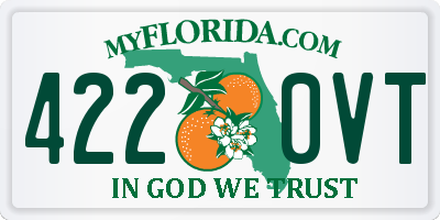 FL license plate 4220VT