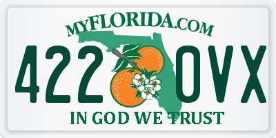 FL license plate 4220VX