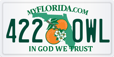 FL license plate 4220WL