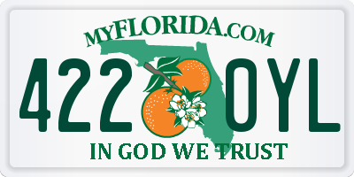 FL license plate 4220YL