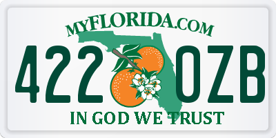 FL license plate 4220ZB