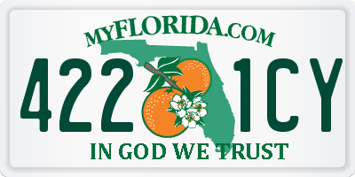 FL license plate 4221CY