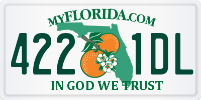 FL license plate 4221DL