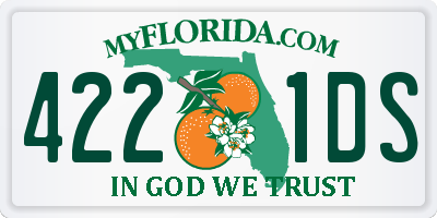 FL license plate 4221DS