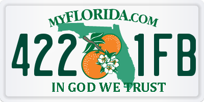 FL license plate 4221FB