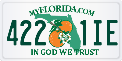 FL license plate 4221IE