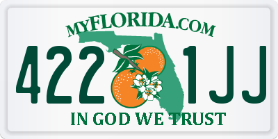 FL license plate 4221JJ