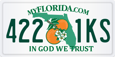 FL license plate 4221KS