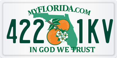 FL license plate 4221KV