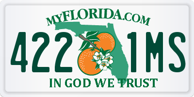 FL license plate 4221MS
