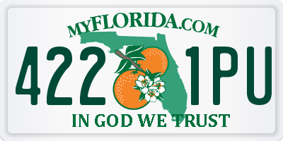 FL license plate 4221PU