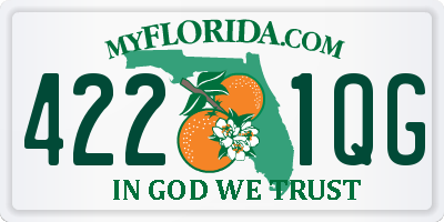 FL license plate 4221QG
