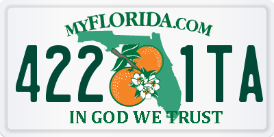 FL license plate 4221TA