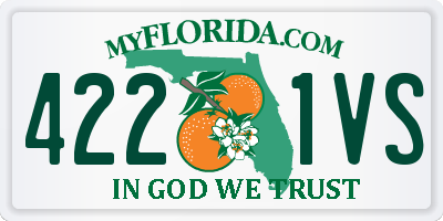 FL license plate 4221VS