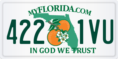 FL license plate 4221VU