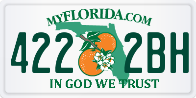 FL license plate 4222BH