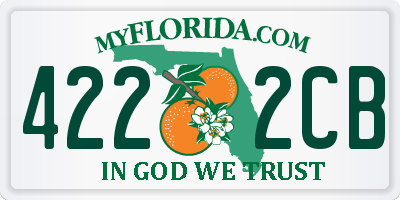 FL license plate 4222CB