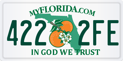FL license plate 4222FE