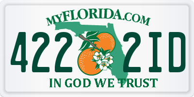 FL license plate 4222ID
