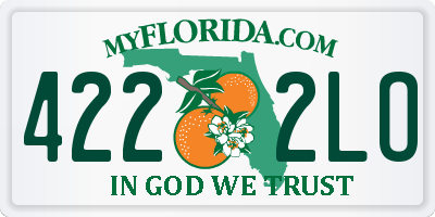 FL license plate 4222LO