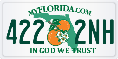 FL license plate 4222NH
